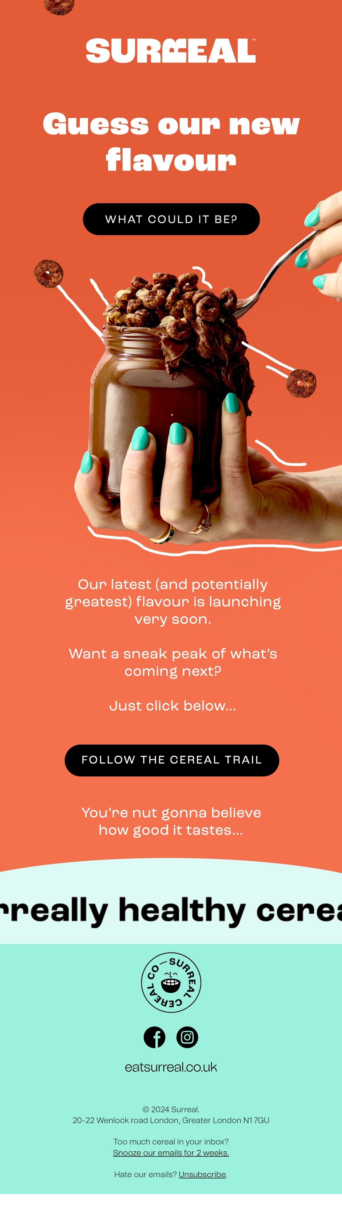 Surreal pre-launch email