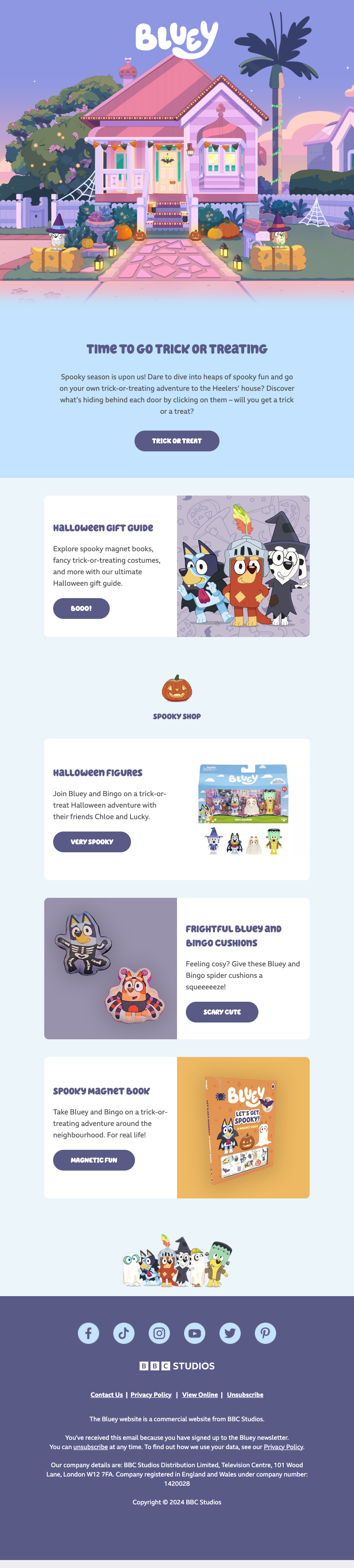 BBC halloween email