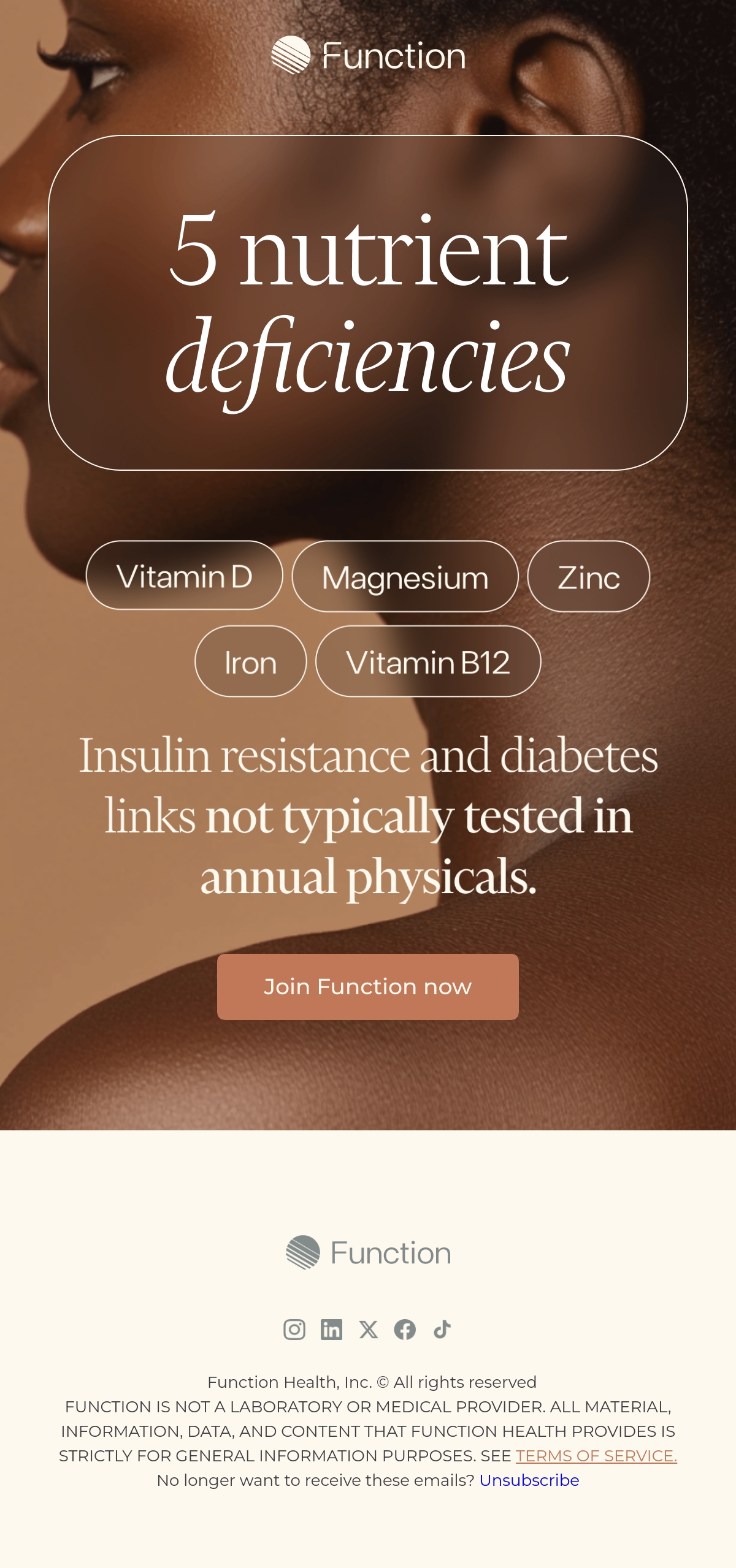 Function Health onboarding email