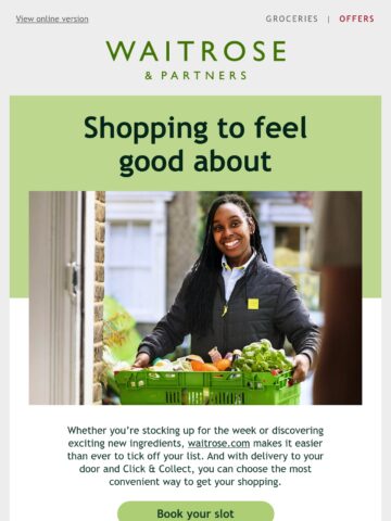 Email Inspiration from Waitrose & Partners - Email Love