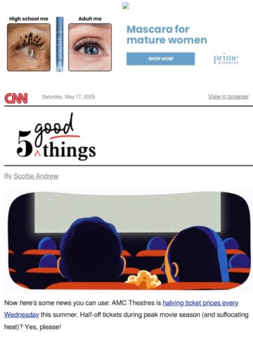 Email Inspiration from CNN's 5 Good Things - Email Love