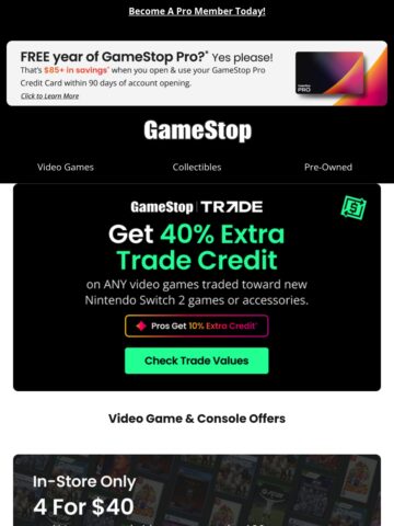 Email Inspiration from GameStop - Email Love