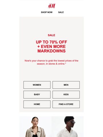 Email Inspiration from H&M - Email Love