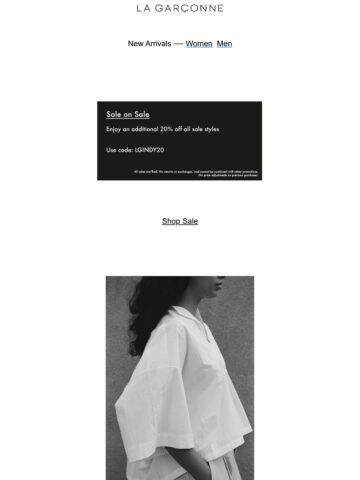 Email Inspiration from La Gar??onne - Email Love