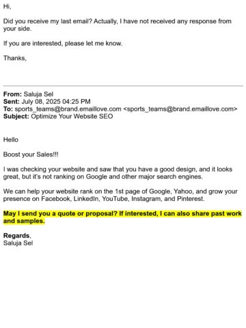 Email Inspiration from Saluja Sel - Email Love