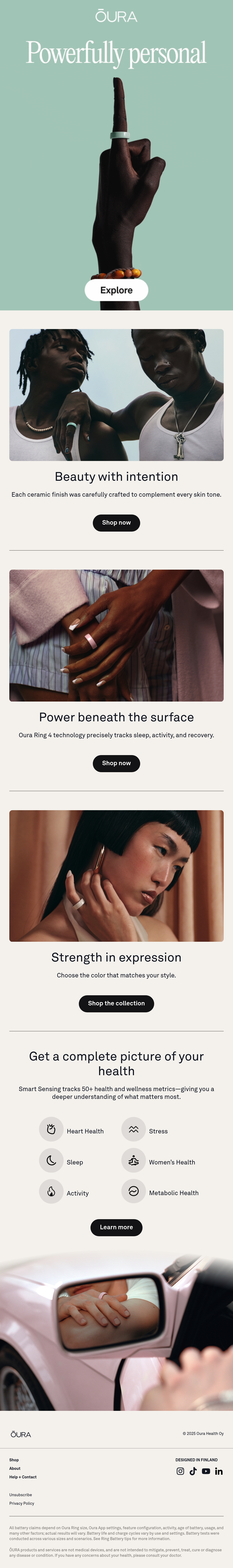 Oura digital app email