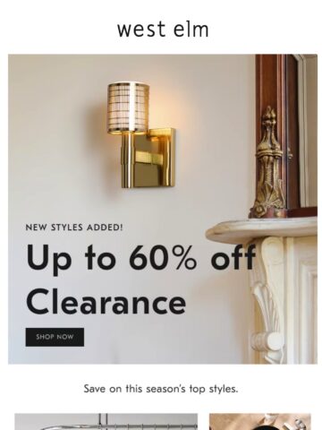 Email Inspiration from West Elm Sale - Email Love