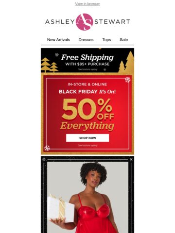 Ashley Stewart Emails and Newsletters