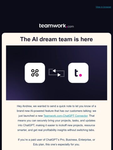 Email Inspiration from Teamwork.com - Email Love