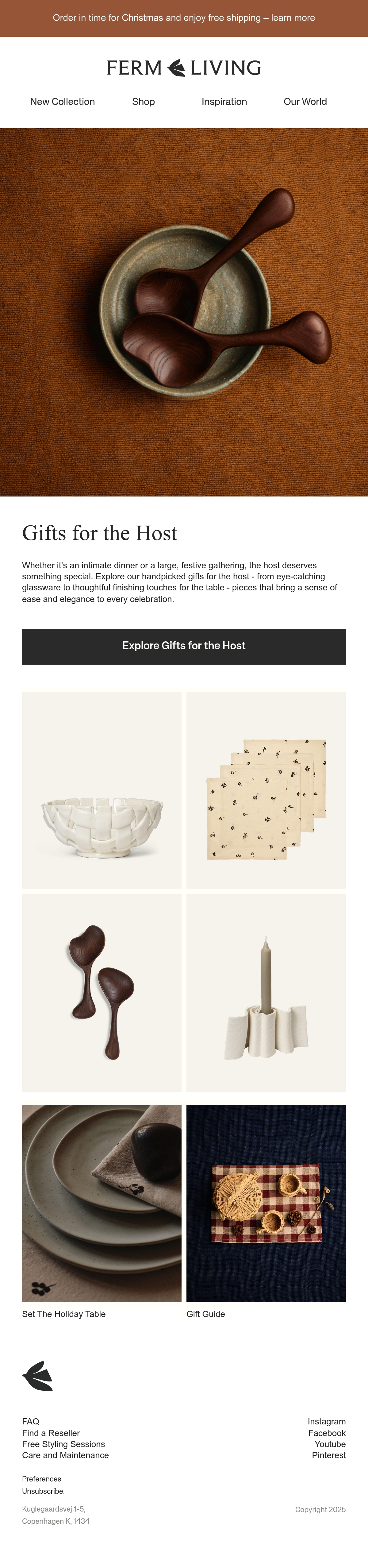 Ferm Living christmas email