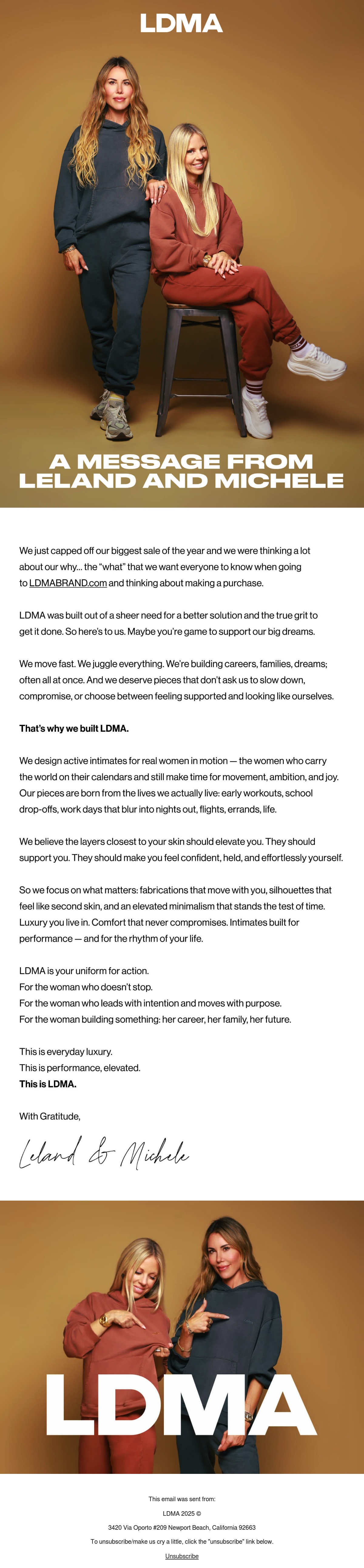 Email Inspiration from Leland & Michele of LDMA - Email Love