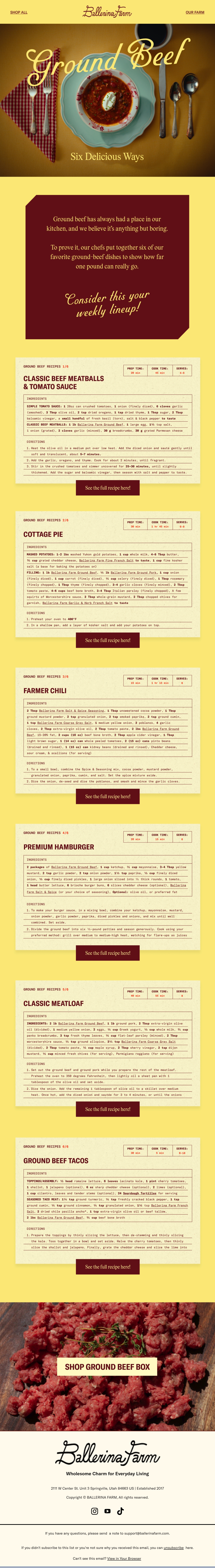 Ballerina Farm influencer email
