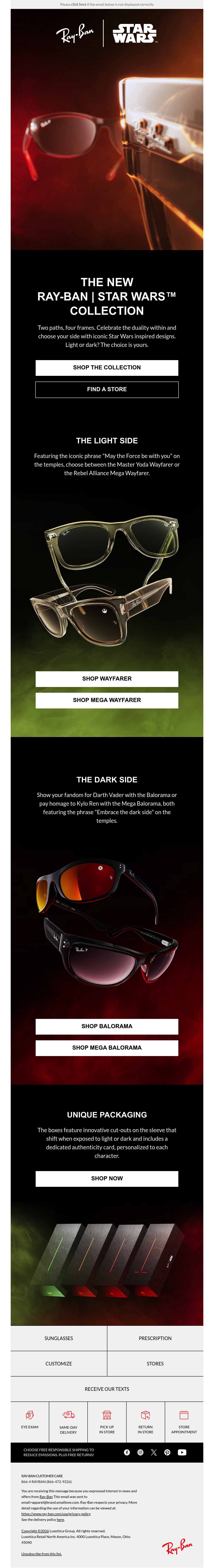 Ray-Ban animated gifs email