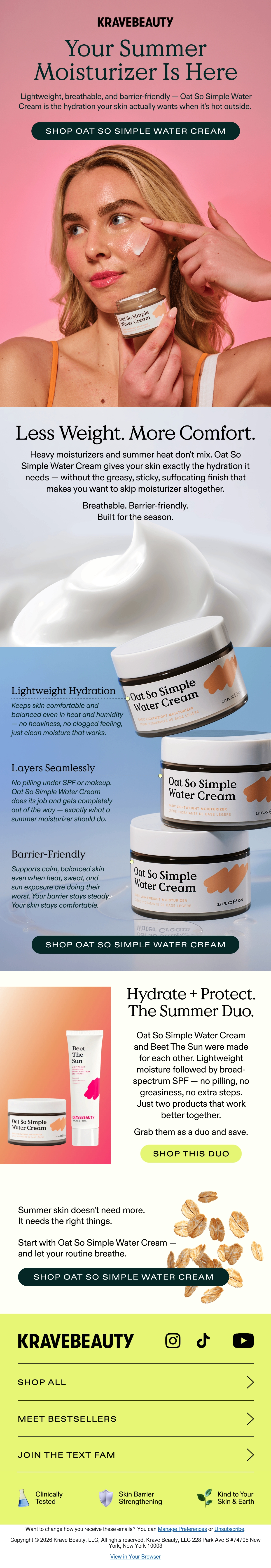 KraveBeauty beauty email