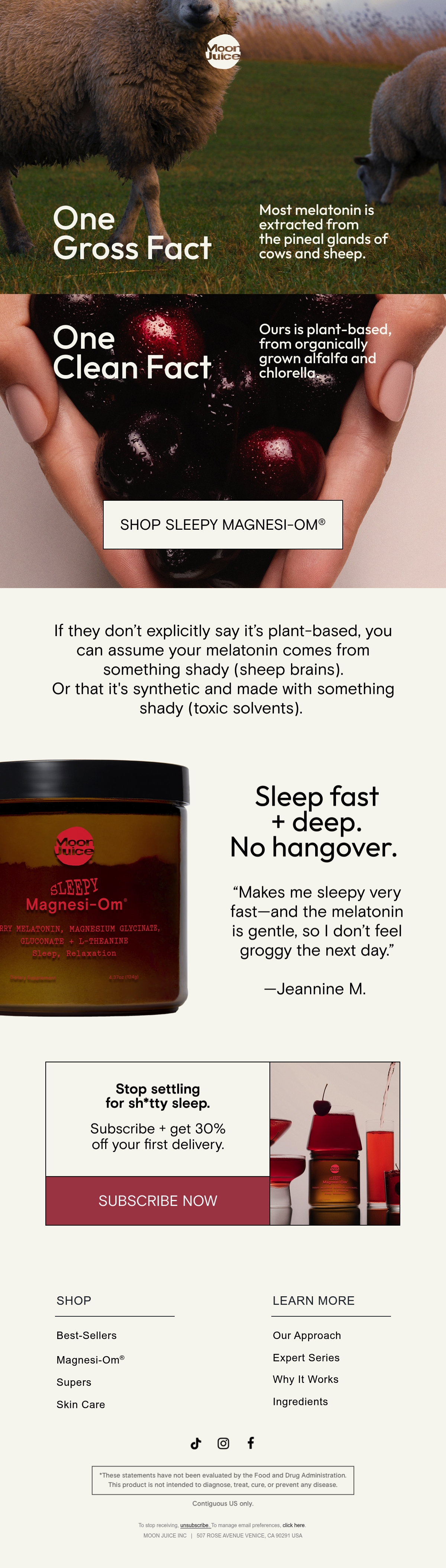 Moon Juice editorial email