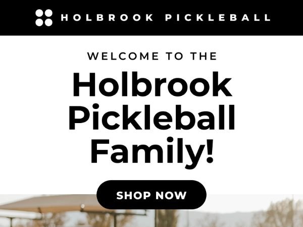 Holbrook Pickleball email design