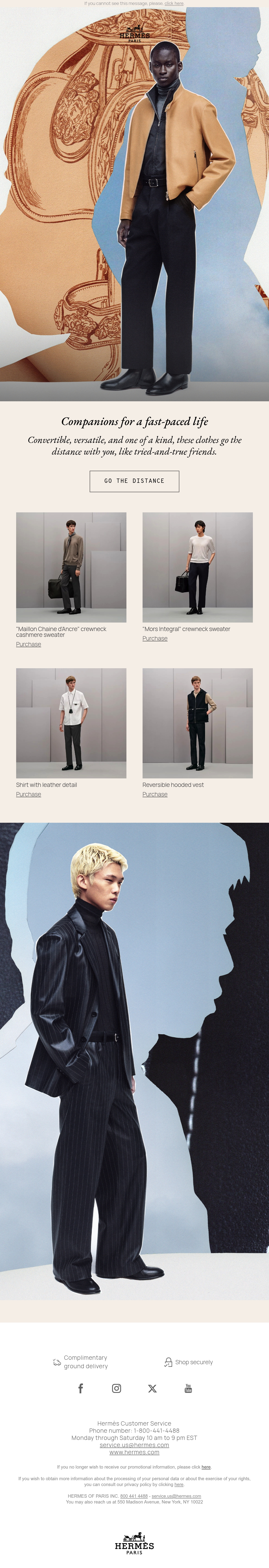 Hermès creative concept email