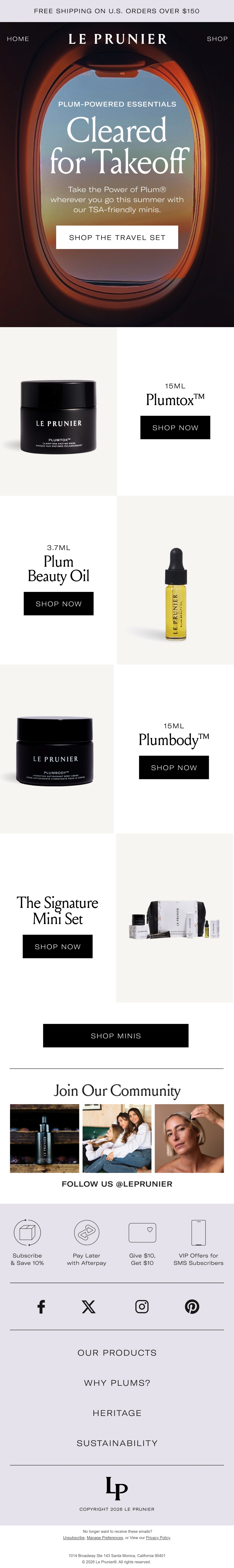 Le Prunier® beauty email