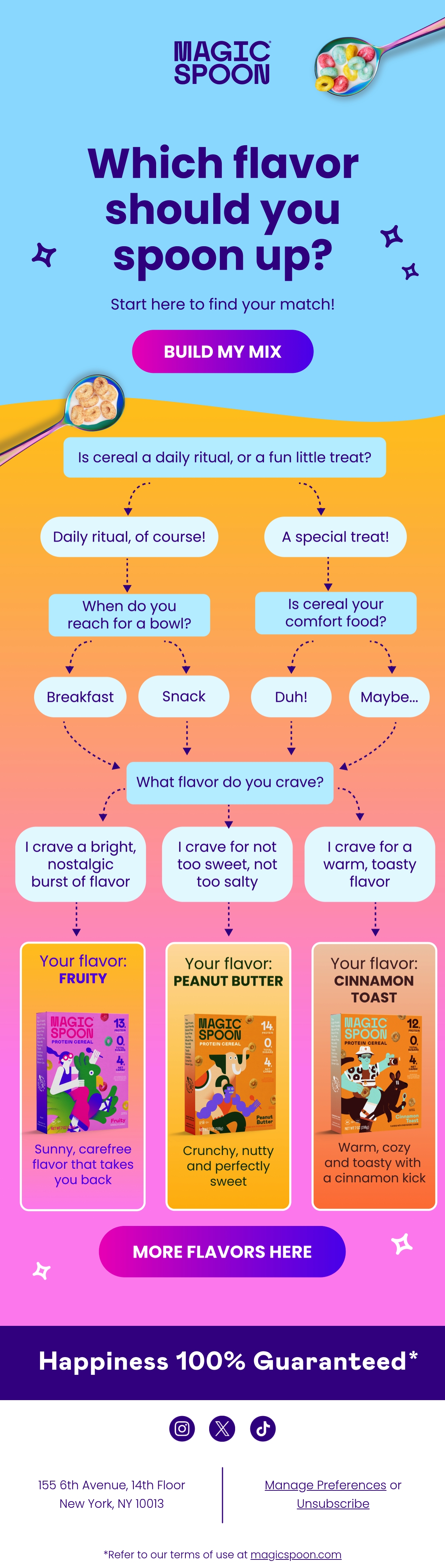 Magic Spoon creative concept email